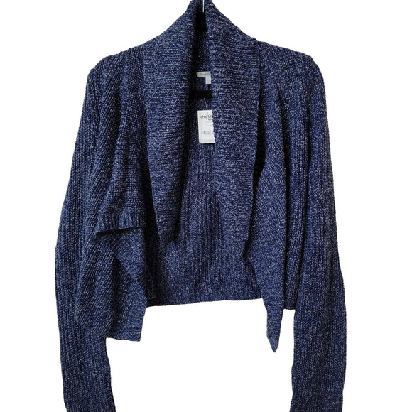 Charlotte Russe Sweaters - Charlotte Russe Cardigan open Sweater Womens Size Large Blue Acrylic Blend New